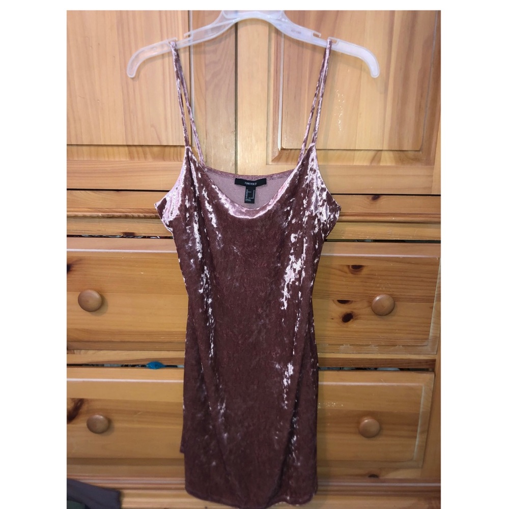 Pink Velvet Formal Dress